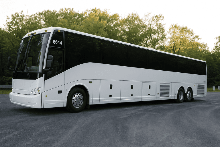 exterior of Manteca Coach Bus Service coach bus
