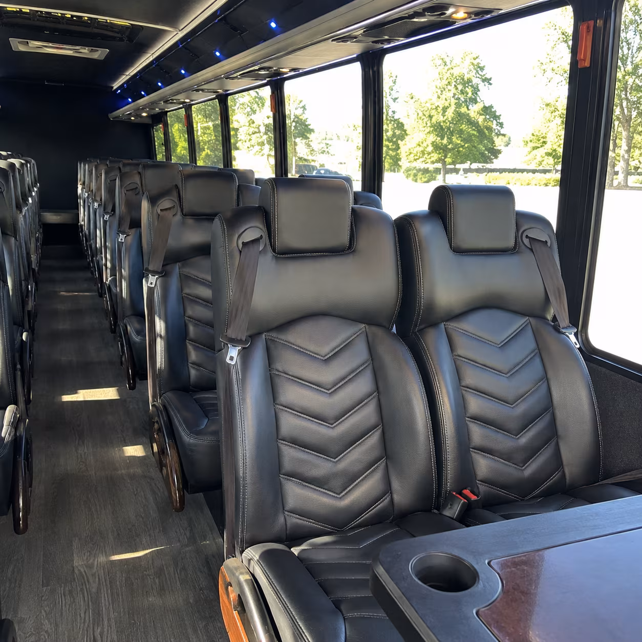 can i book a one way a round trip or a multi day package for a bus rental in manteca