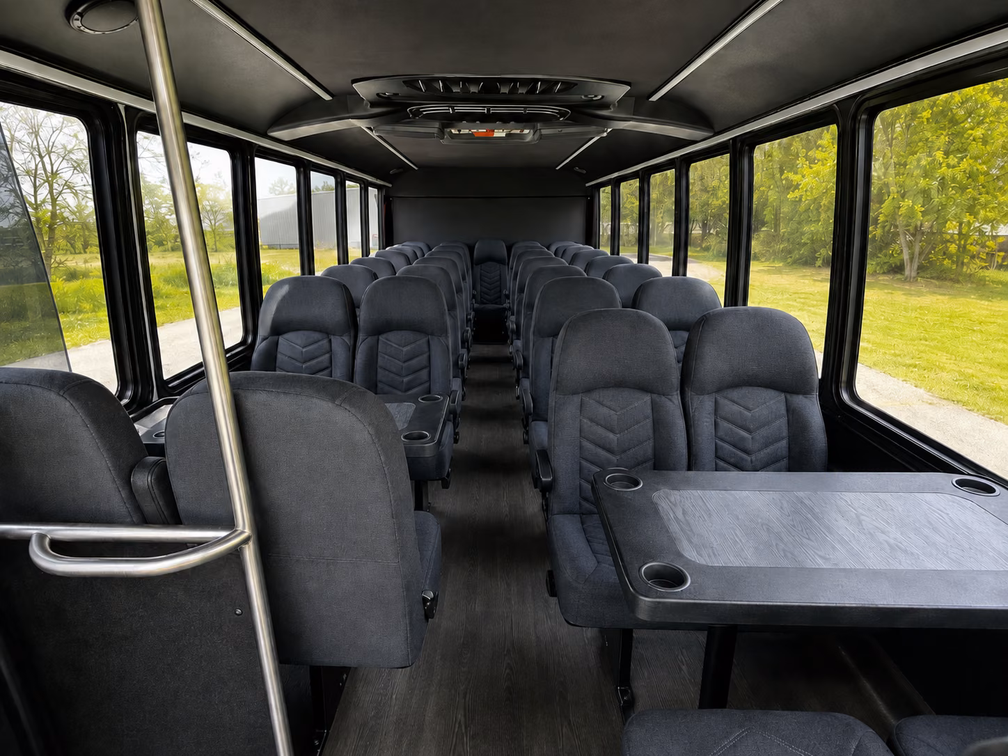 manteca 15 passenger minibus inside