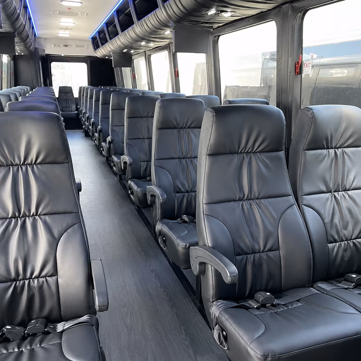 manteca 25 passenger minibus interior