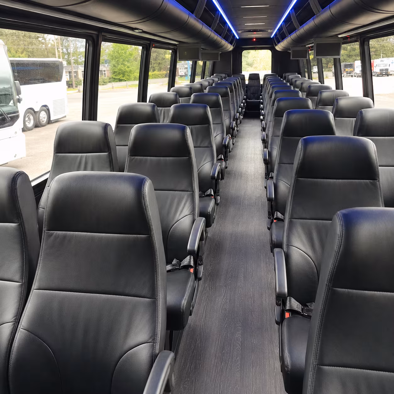 manteca 28 passenger minibus interior