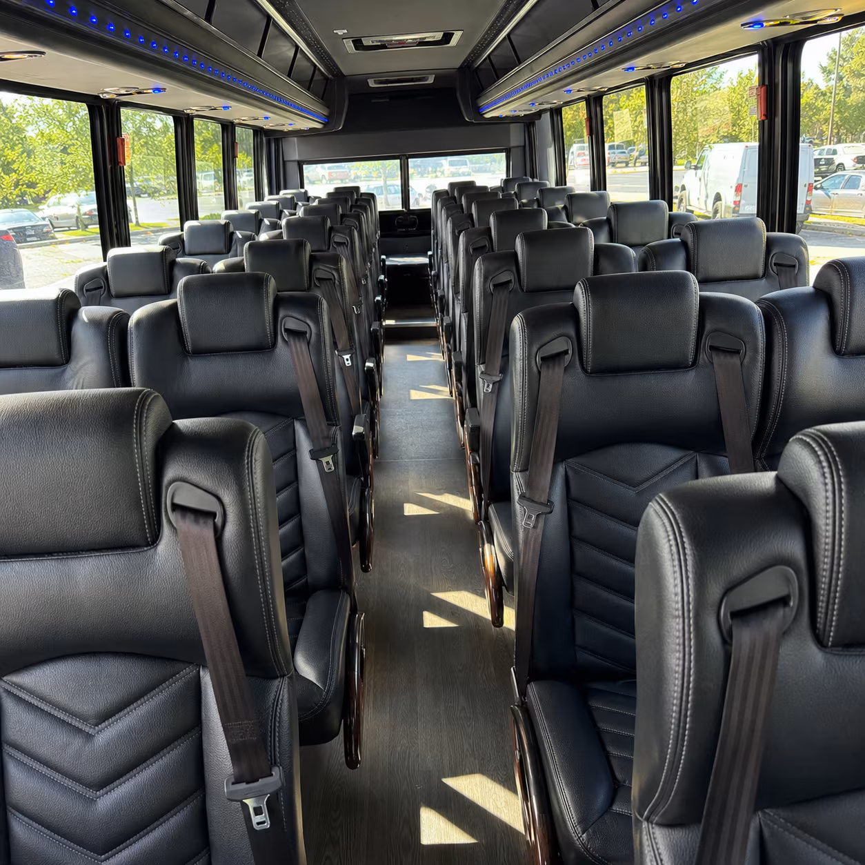 manteca 30 passenger minibus inside