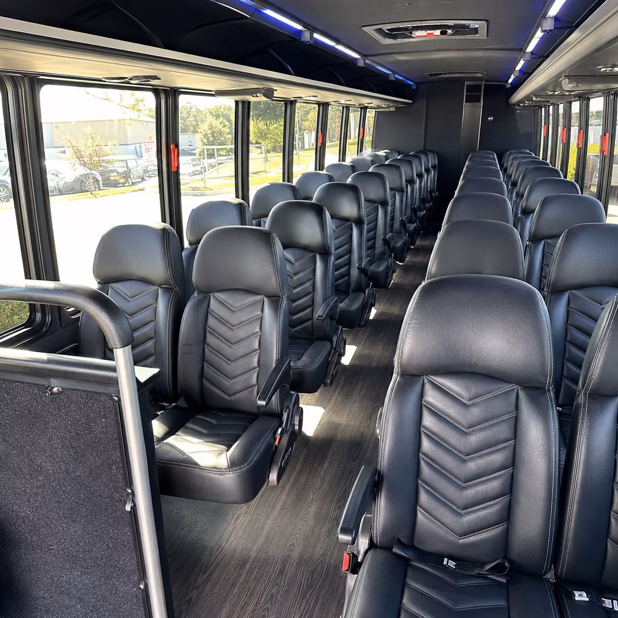 manteca 35 passenger minibus interior