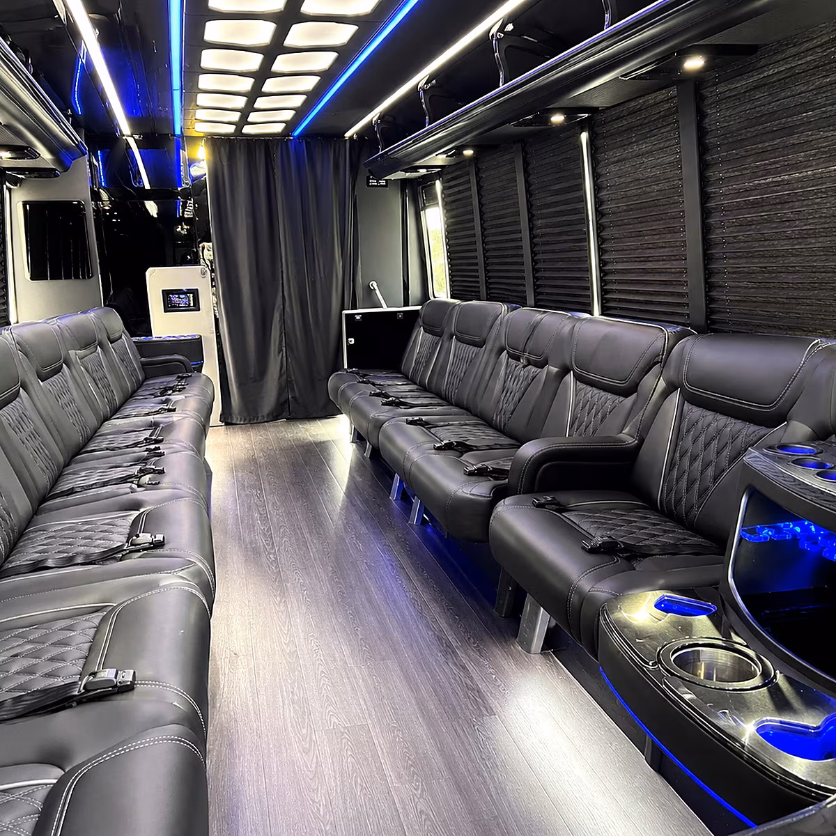 manteca party bus interior